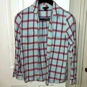 Gap Long Sleeve Plaid Shirt - Size Small
